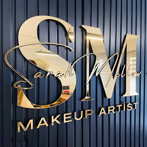 GUANKE Custom Wall Signs for Business Logo Laser Cut 3D Acyrlic Signs for Beauty Salon Retail Outlets Company Office