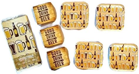 Beers And Cheers Party Bundle 7" Plates (32) Napkins (48) Tablecover (1)