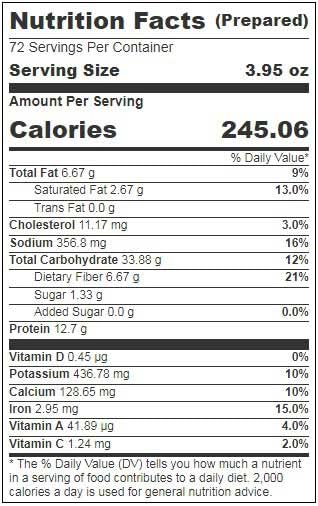 Los Cabos Cooked Whole Grain Bean and Cheese Burrito, 3.95 Ounce -- 72 per case.