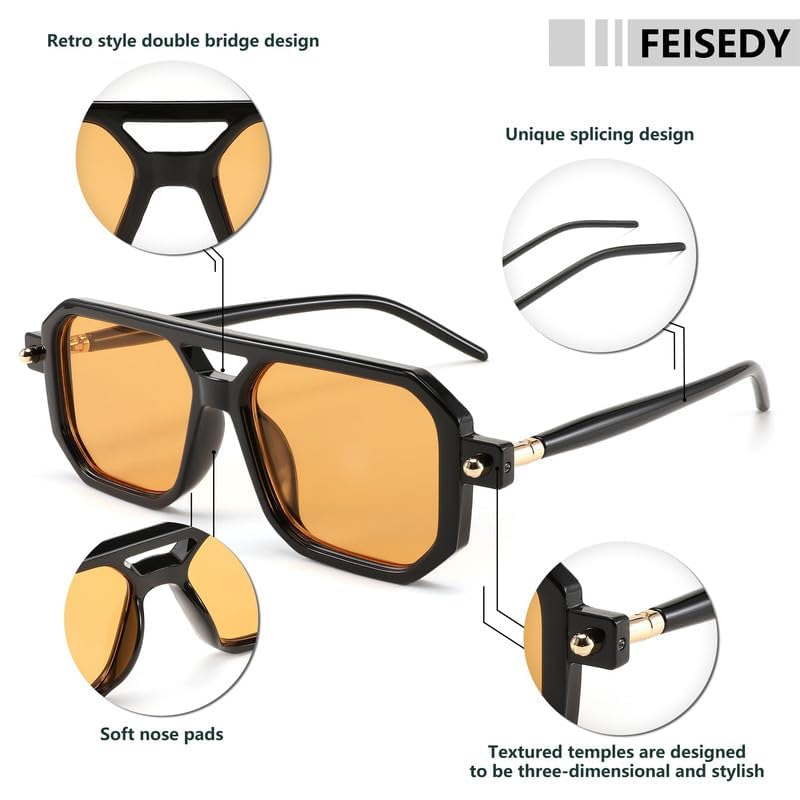 Recopilación de Lentes para Hombre de Moda los preferidos por los clientes. 6 Lentes para Hombre de Moda marca FEISEDY (3)