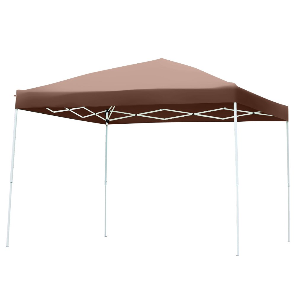 Amazon | 折畳み ワンタッチ タープ テント UV3.0x3.0m【茶