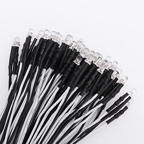 YIXISI 50 Stücke Vorverdrahtete LED, Dioden Licht, 12V...