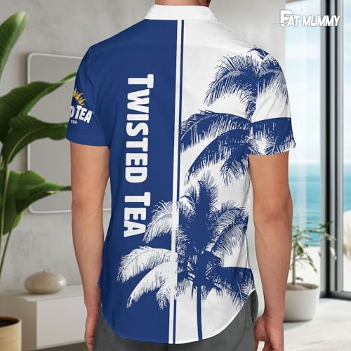 Crown Fan Hawaiian Shirts for Men and Women, Tropical Summer Beach Shirt, Crown Lovers Button Shirt, Holiday Shirt3