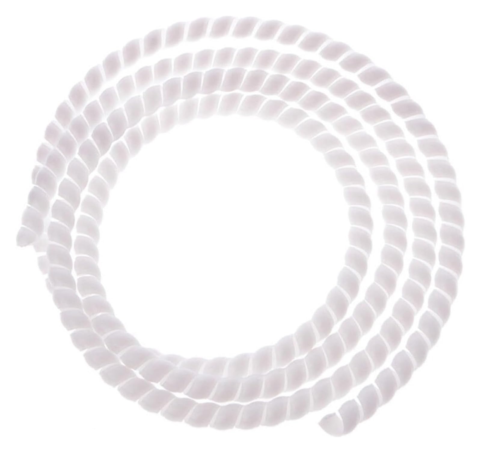 Cord Protector,Spiral Wrap 1 Meter Wire Cable Organizer 10mm 14mm Spiral Wrap Cable Winding Sleeve Tubing Cover(White,10mm Inside Diameter)
