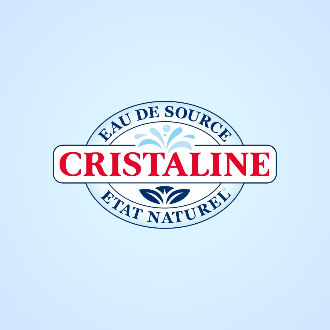 Cristaline Eau de Source Aromatisée Thé Vert Menthe, 50cl, Lot de 24 Bouteilles