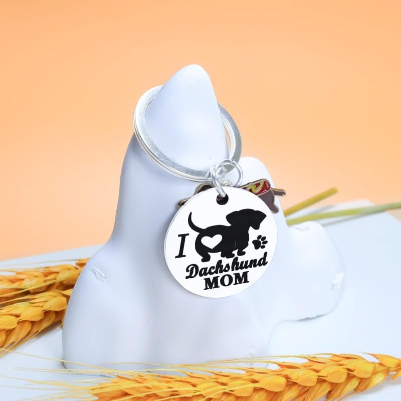 Dachshund Keychain Dachshund Gifts Weiner Dogs Gifts for Women Men Cartoon Weiner Dog Keychain Funny Gift for Dog Mom Dad Mothers Halloween Christmas Day Father Day Gift - Image 5