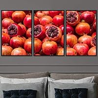 3 Piece Framed Canvas Wall Art Colorful Fruit Canvas Prints Home Artwork Decoration for Living Room,Bedroom - 16