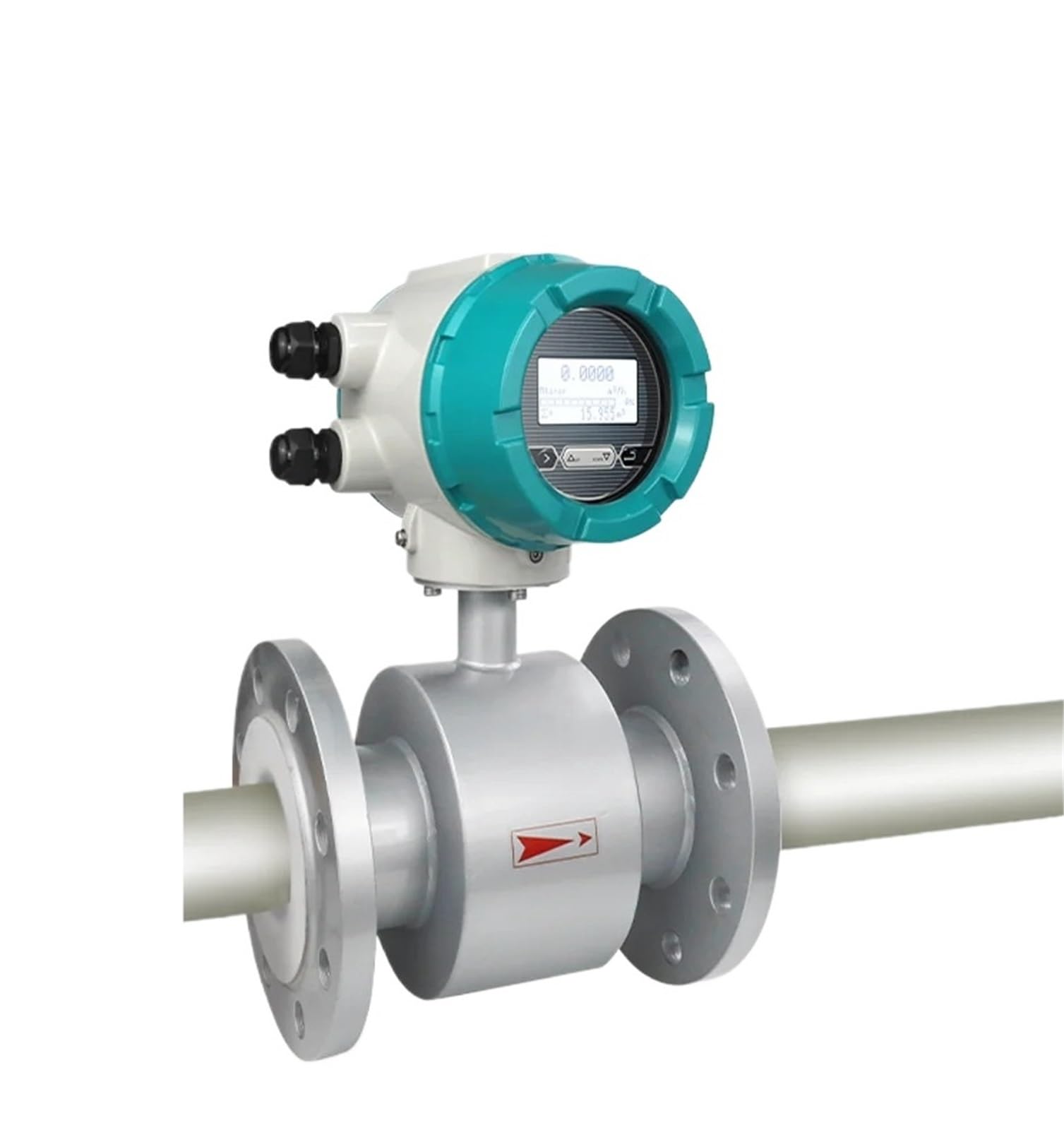 GTHTUHFD 1Pcs Flowmeter Water Corrosive Liquid Flow Meter Digital Flow Meters Rs485 Output Electromagnetic Flowmeter,DN32