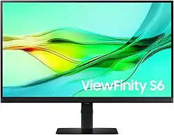 Monitor Samsung Viewfinity S6, 27", QHD, Display Port, ajuste de altura,USB-C (90W), USB Hub, HDMI, preto