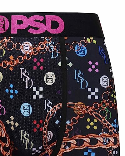 PSD Men's PSD Multi Luxe Boxer Briefs, Black, M3