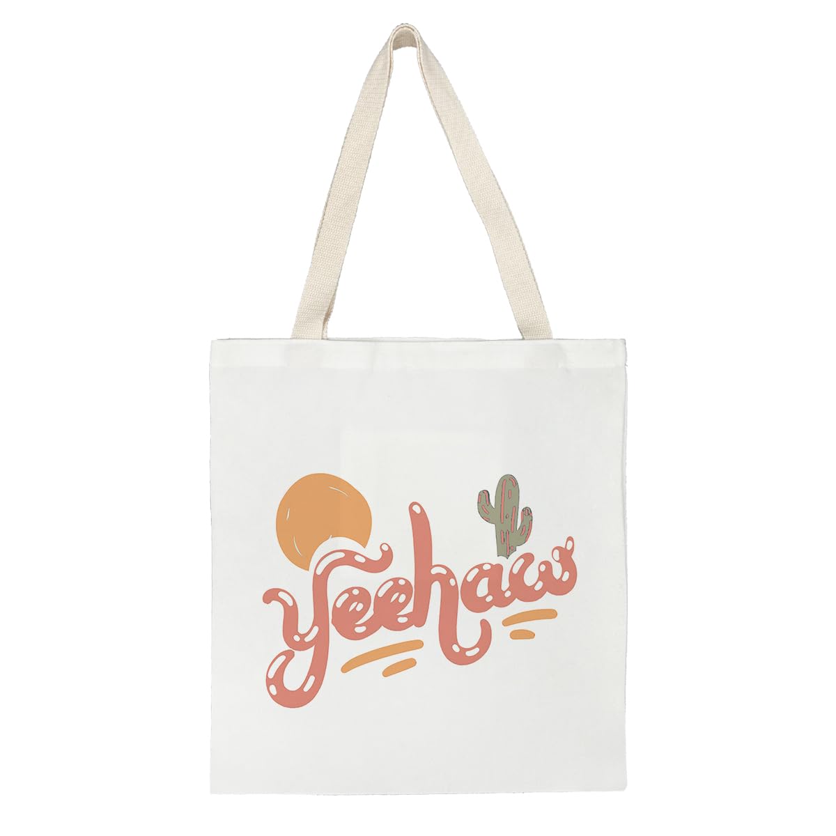 kunlisa Canvas Tote Bag,Western Tote Bag,Western Tote Bags for Women,Reusable Grocery Bags Canvas 14x15 Inch