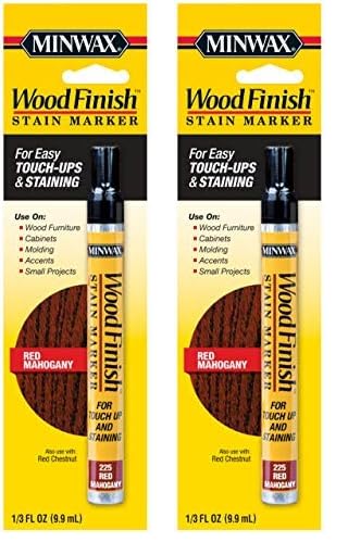 1/3 oz Minwax 63484 Red Mahogany Wood Finish Stain Marker (Pack of 2)
