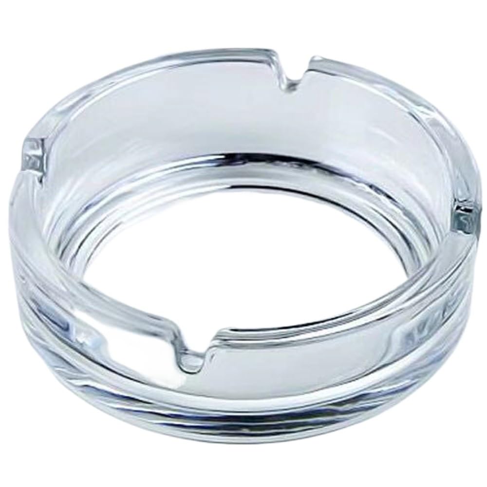 Smoking Accessories Restaurant Home Living Room Transparent Round Ashtray Hotel Internet Cafe Bedroom Round Transparent Ashtray Cigarette Cigar Ashtray
