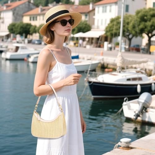 Image of KKXIU Shoulder Bag for Women Cute Hobo Purses and Handbags Retro Clutch Underarm Purse | Cute