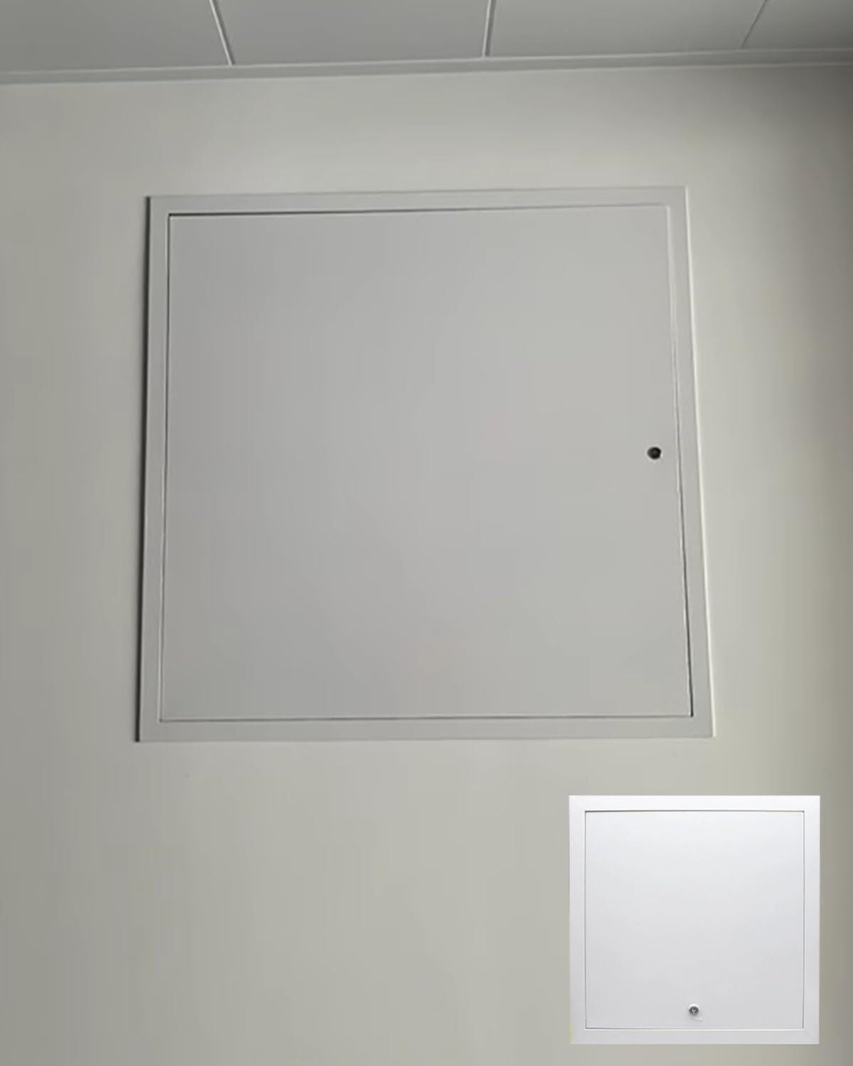 CucCe Pipe Inspection Hatch Access Panel Custom Aluminum Access Door Panel Locking, Wall Tile Access Hatch Service Door(15x15cm/6x6in)