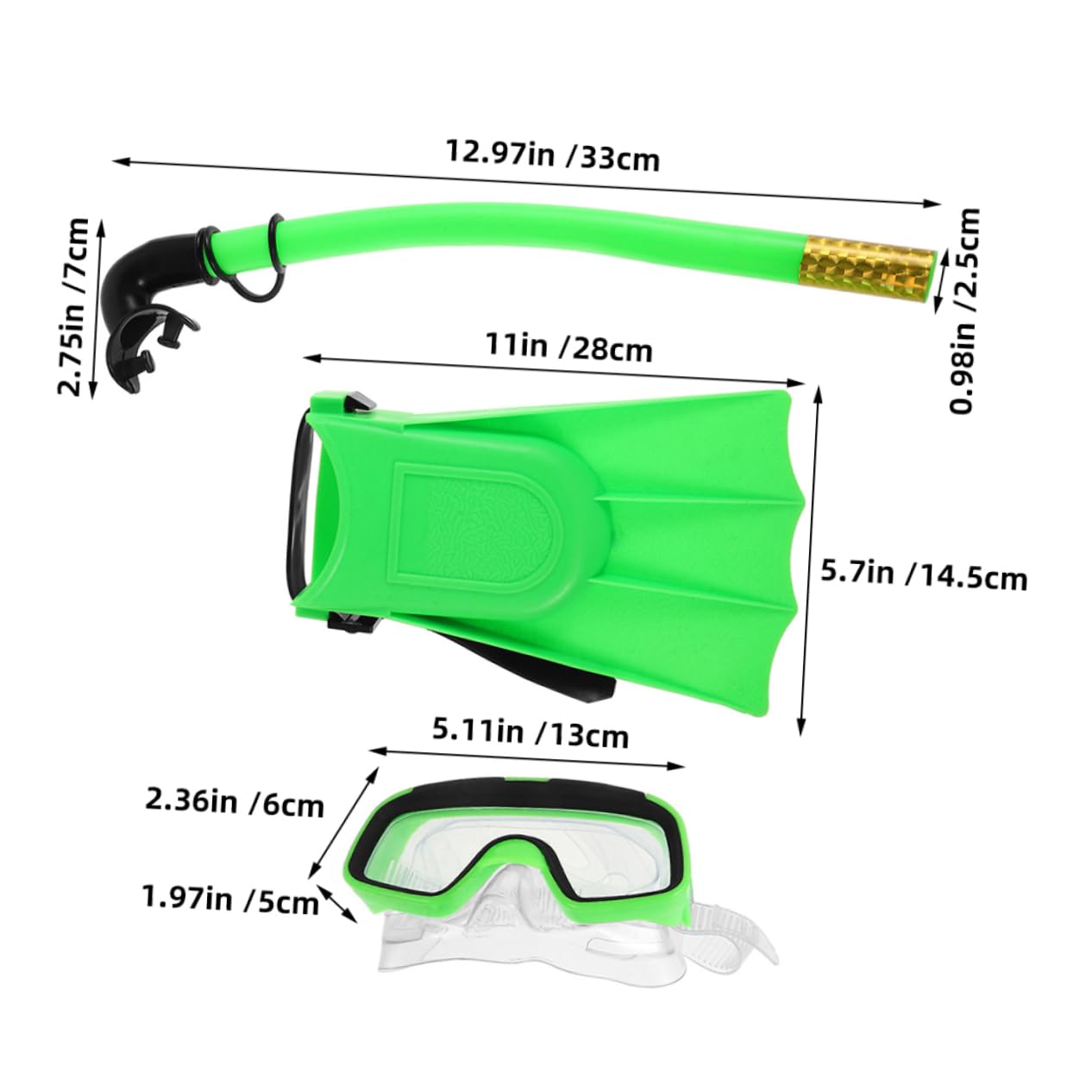 Balacoo 1Set Snorkeling Gear Set Adjustable Swim Goggles Snorkel Tube Fins for Pool Beach Adventures Durable Fog Resistant Comfortable Design