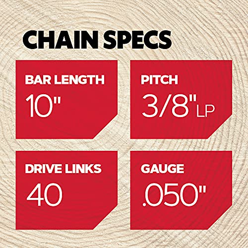 Chaîne Oregon S40 semi-ciselée 25,4 cm pour guide de tronçonneuse