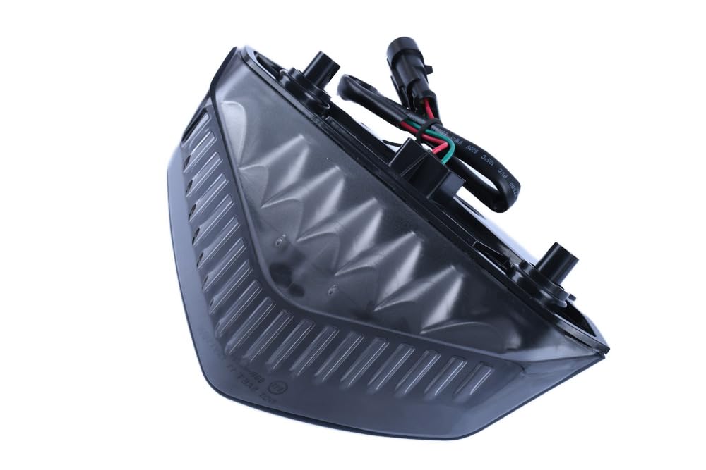 aVDB-moto Fanale Posteriore, Luce Stop LED compatibile con DUCATI HYPERMOTARD 1100, S 2008-2009 (Fumè)