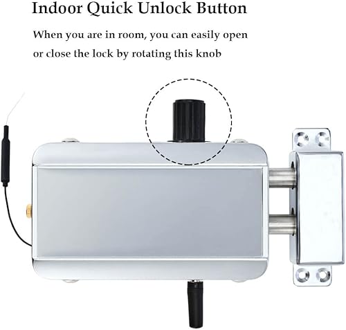 Miniatura 3 de Cerradura de puerta oculta inteligente antirrobo electrónica con control remoto y acceso a aplicaciones para teléfonos inteligentes