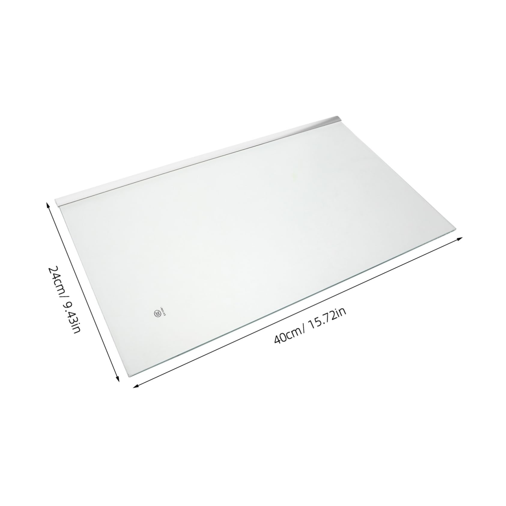 Ripiano per Temperato Vetro 40x24 Frigorifero Cm | Freschi, Installazione Semplice, Supporto Stabile, Accessorio Compatibile Modelli Frigo