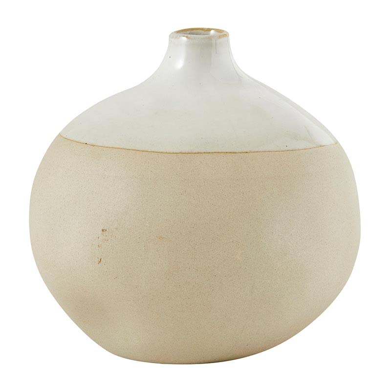 Santa Barbara Design Studio Vases for Home and Office Décor Artisan Dipped Flower Vase, Small, Cream