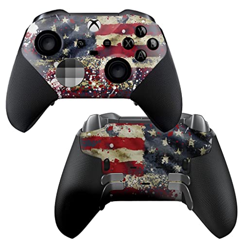 DreamController Tatterred Flag X-box Elite Controller Series 2 Limited Edition Custom Elite Series 2 Controller para X-box One/Series X/S. con tecnología avanzada de pintura Hydro-Dip (no solo una