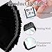 100PCS Empty Solid Black Holographic Nail Storage Bag Press on Nail Packaging Bag and 100PCS Shiny white cardboard Nail Tips Packaging Bags with 1 Roll Transparent Tape
