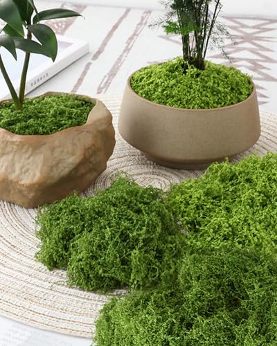 Image of NHCDFA Synthetic 100g Artificial Grass for Decoration,Fake Grass,Artificial Grass,Artificial Moss,Fake Moss Decorative Craft Moss for Lawn Green Plant Aquarium Landscaping,Garden Home Decoration