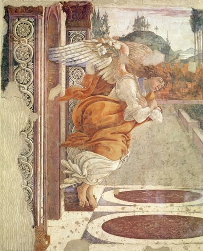 Affiche Toile Détail de l'Annonciation Botticelli décoration murale art