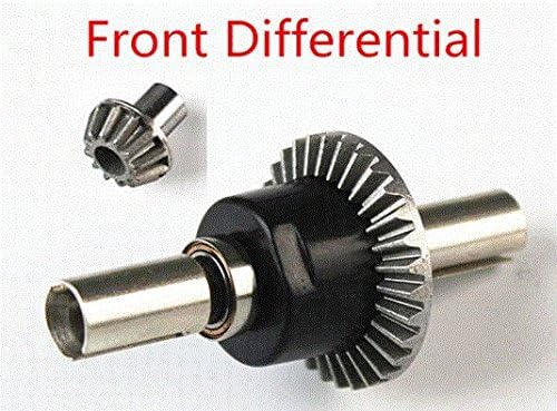 TOTS Wltoys 12428 12428-A 12428-B 12428-C RC Car Spare Parts Upgrade Metal Front Differential With 12T Drive Gear