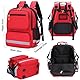Cubstone Rollstuhl Rucksack, Rollstuhl Tasche Hinter dem Sitz, Große Kapazität Rollstuhlzubehör - Rollstuhltasche Hinten - Mit reflektierendem Streifen für Medikamentenlagerung - Nur Tasche (C) (Red)