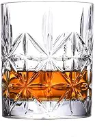 Jogo de 6 copos de vidro 320ml para whisky, Drink, uísque e Sucos
