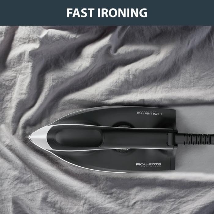Rowenta Easy Steam, plancha con generador de vapor de alto rendimiento, vapor continuo de 110 g/min, golpe de vapor de 270 g/min, presión 5,6 bar, depósito de 1,4 l, modo ecológico, VR7141