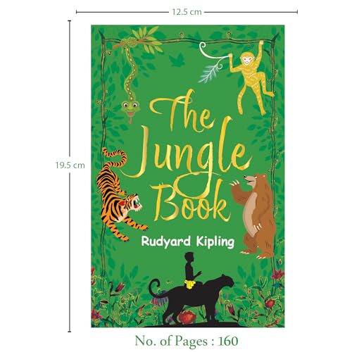 Image of The Jungle Book - Children Classic - Unabridged (160 Pages) - Fiction Novel for Readers of All Ages By Rudyard Kipling (Classic Novels)