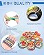 Caianwin 60mm Bunte Gummibänder 60 Stück Gummiringe, Haushaltsgummi gemischt, Gummiband für Zuhause, Büro, Schule, Küche