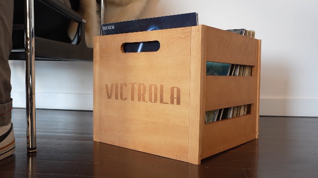 Amazon.com: Victrola Wooden Record Crate – Tabletop Vinyl Album