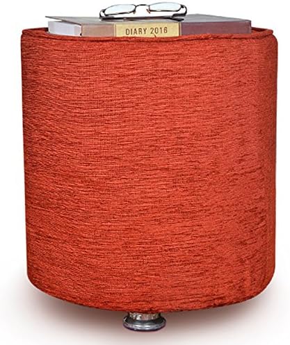 Angel's Myton Solid Wood Stool | 35X35X45 CM | Ottoman | Footstool | Gaming Stool | Extra Seating Stool - Red