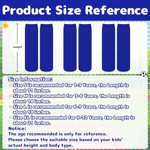 Image of Olreco 3 Pack Toddler Soccer Socks Kids Baseball Socks Boys Girls Softball Sock Youth Football Sock Athletic Accessories