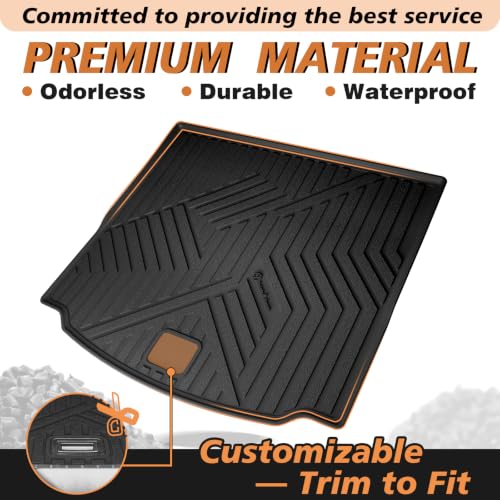 Image of TripleAliners Trunk Mat for 2026-2027 Mazda CX-5 CX5 Accessories | for 2026 2027 Mazda CX-5 CX5 All-Weather Trunk Mats Liner Protection Heavy Duty TPE Custom Fit Anti-Slip Liners