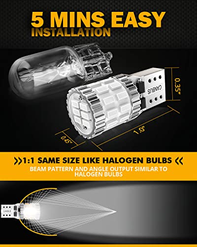 Image of Auxbeam B1 Series 194 LED Bulbs Blue 168 2825 T10 W5W Bulb
