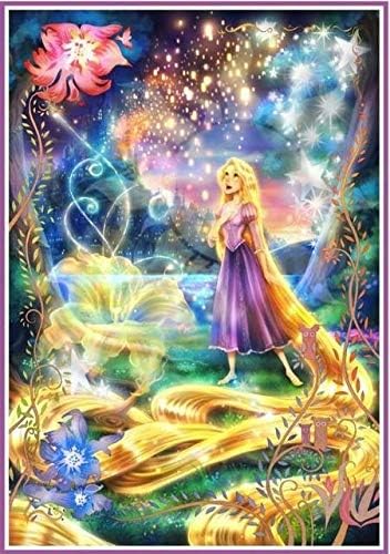 Amazon Co Jp A3 Rond 光る長い髪 ダイヤモンドアート 全面貼り付けタイプ 丸型 ラウンド ビーズアート モザイクアート ハンドメイド 手芸キット ホビー