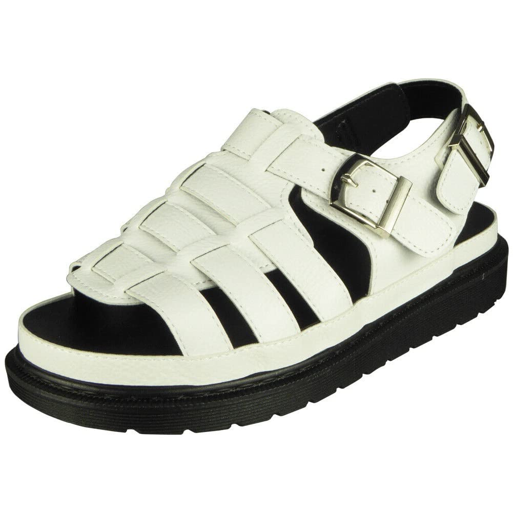 LoudLookLadies Roman Sandals | Women Strappy Shoes | Ladies Summer Sandals | Women Buckle Shoes | Ladies Comfy Sandals | Women Flatform Shoes | Women Gladiator Shoes Size 3-8…