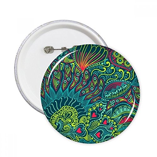 Badge Biologie ronde coloré : décorez vos vêtements avec ce lot de 5 pins océan étranger XL