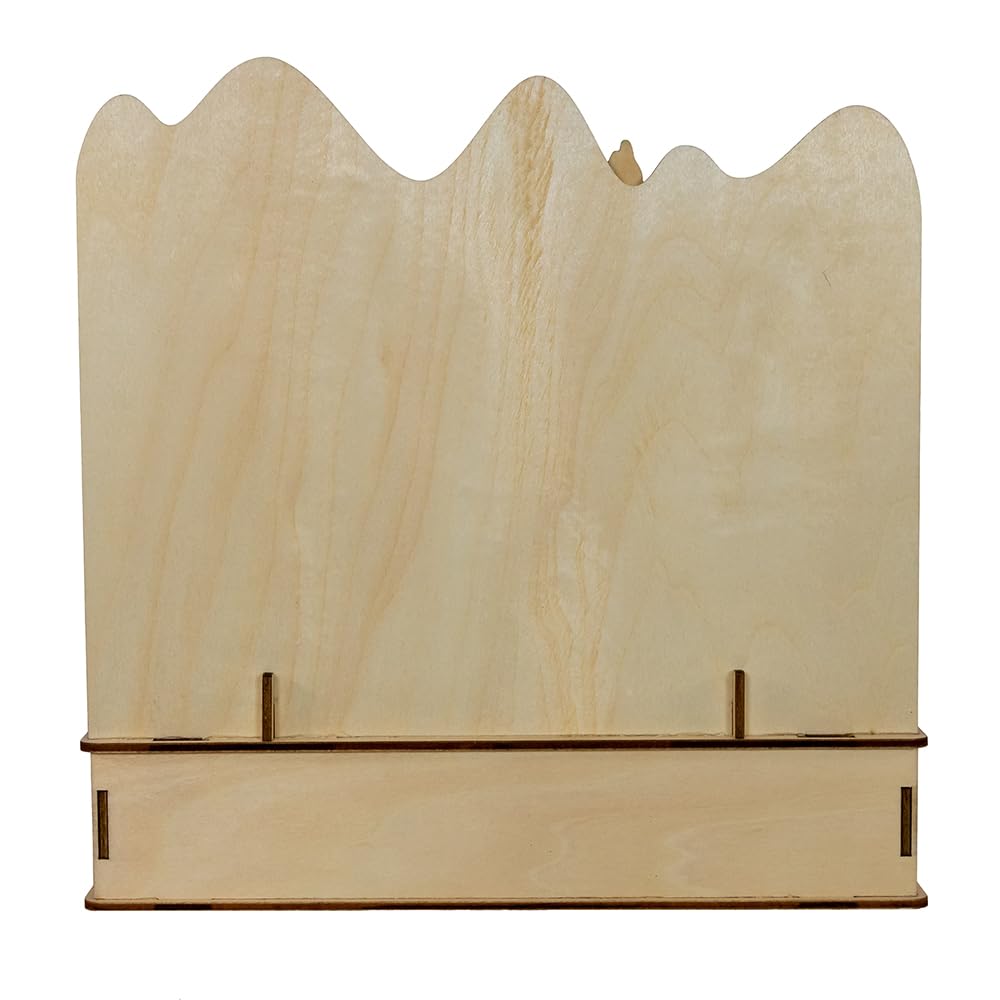 Kurt S. Adler Kurt Adler Weihnachtsdorf aus Holz, batteriebetrieben, beleuchtet, Weihnachtsdorf, weiß, 24,8 cm