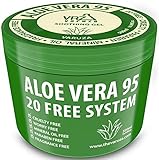 [Varuza] 16.9 fl. oz. Aloe Vera Gel 95 - Urgent Skin Solution For Acne, Sunburn, Rashes, Eczema,...