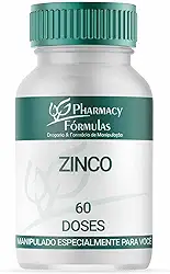 Zinco 50mg - Suplemento para Imunidade, Pele e Cabelos | Alta Absorção | 60 Cápsulas | Pharmacy & Formulas