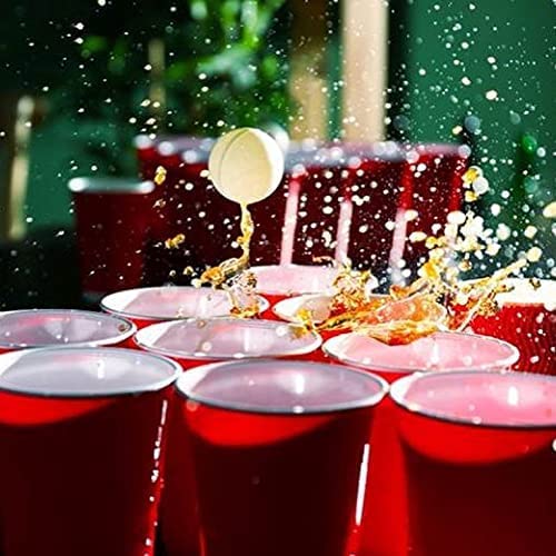 Copo Descartável Americano Beer Pong Copaza Us Cup Vermelho 440ml 25und