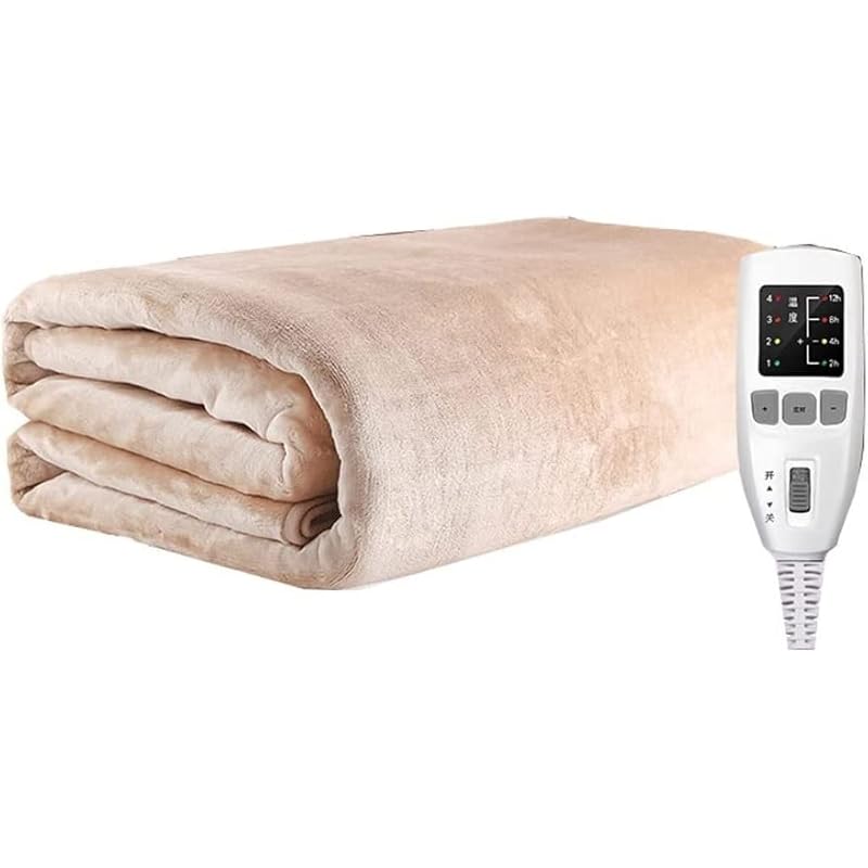 PiPiMAMA Electric Heated Blanket Queen Size Dual Control 84"x90",Soft