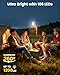 Glocusent 106 LED Camping Lights, Up to 80Hrs, 5000mAh Camping Lantern Rechargeable with 5 Brightness 3 Modes & SOS, IP68 Waterproof, Max 1200LM, Lanterns for Power Outages Hiking Emergency Hurricane