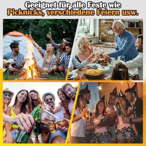 KEZKALS Geschenke für männer, Männerhandtasche Bier mit Flaschenöffner, Männergeschenke für Papa, Lustige Geschenke für Männer, Papa Geschenk, Geburtstagsgeschenk für Männer, für 6 Bierflaschen